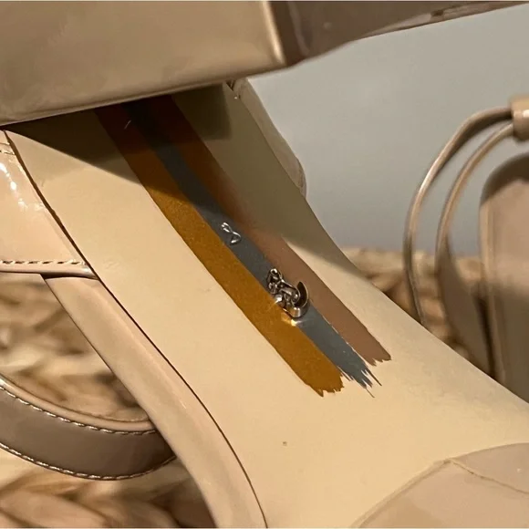 Sam Edelman Nolita Nude Ankle Strap Heel - Size 8 - Picture 5 of 12